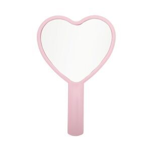 Heart-shaped Handheld Mirror Pink